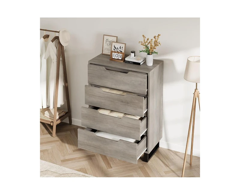 gaomon 4-Drawer Dresser for Bedroom, Freestanding Storage Chest.