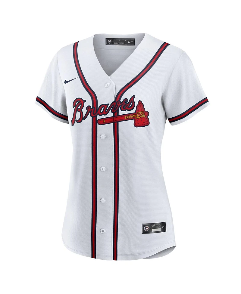 Nike Women's Ozzie Albies White Atlanta Braves Home Replica Jersey