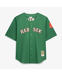 Mitchell & Ness Men's David Ortiz Kelly Green Boston Red Sox Big Tall Cooperstown Collection Mesh Batting Practice Jersey