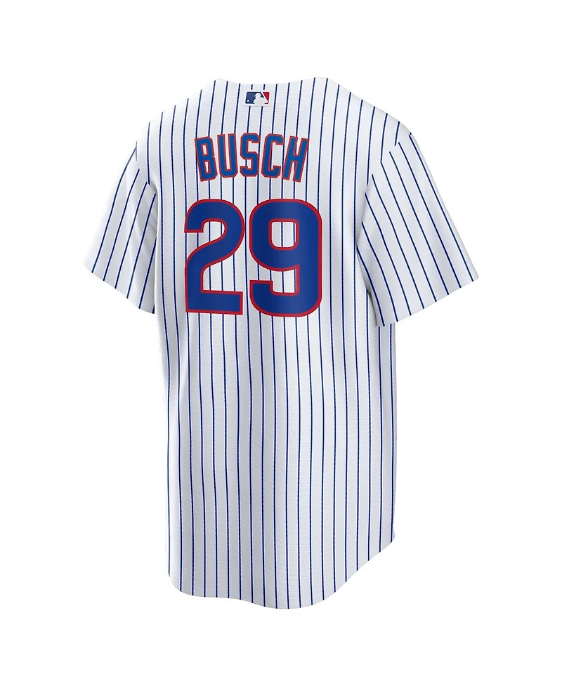 Nike Men's Michael Busch White Chicago Cubs Home Replica Jersey