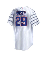 Nike Men's Michael Busch White Chicago Cubs Home Replica Jersey