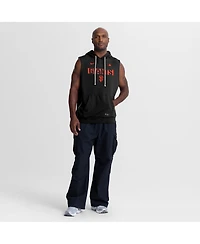Nike Men's Black San Francisco Giants Authentic Collection Standard Issue Dri-fit Sleeveless Hoodie