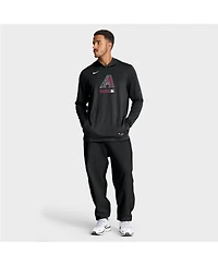 Nike Men's Black Arizona Diamondbacks Authentic Collection Dri-fit Long Sleeve Hoodie