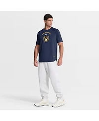 Nike Men's Navy Milwaukee Brewers Authentic Collection Batting Practice Pre-Game Raglan Dri-fit T-Shirt