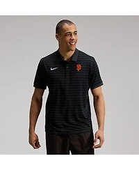 Nike Men's Black San Francisco Giants Authentic Collection Striped Victory Dri-fit Polo Shirt