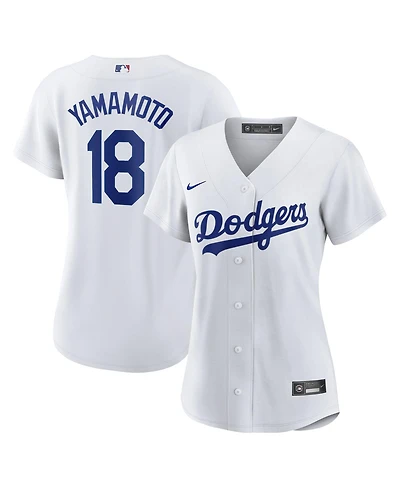 Nike Women's Yoshinobu Yamamoto White Los Angeles Dodgers Replica Jersey