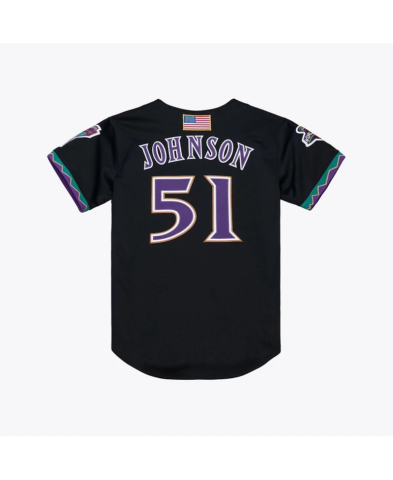 Mitchell & Ness Men's Randy Johnson Black Arizona Diamondbacks 2001 Authentic Jersey