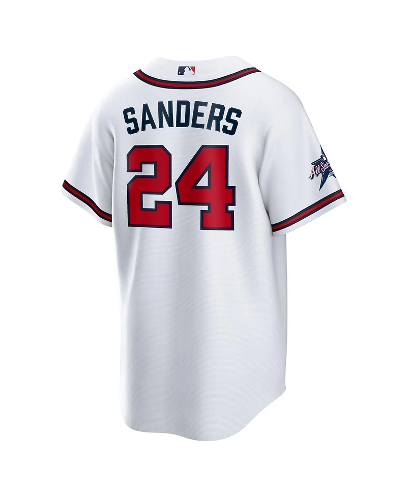 Nike Men's Deion Sanders White Atlanta Braves Home Retired Player Replica Jersey