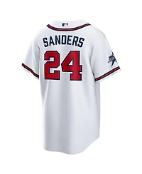 Nike Men's Deion Sanders White Atlanta Braves Home Retired Player Replica Jersey