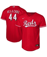 Nike Big Boys and Girls Elly De La Cruz Red Cincinnati Reds Alternate Replica Jersey