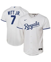 Nike Big Boys and Girls Bobby Witt Jr. White Kansas City Royals Home Replica Player Jersey