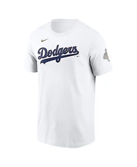 Nike Men's Clayton Kershaw White Los Angeles Dodgers 2026 Gold Collection Player Name Number T-Shirt