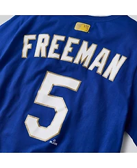 Nike Men's Freddie Freeman Royal Los Angeles Dodgers 2026 Gold Collection Name & Number T-Shirt