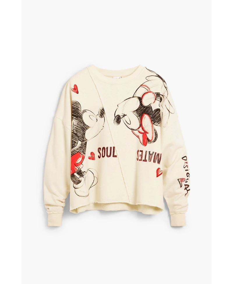 Desigual Women's Sweatshirt Mickey y Minnie Mouse