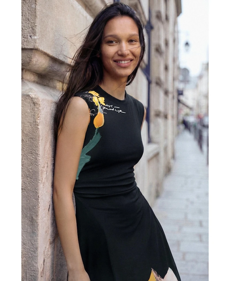 Desigual Women's Asymmetric floral dress