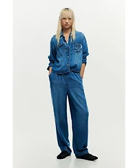 Desigual Women's Denim jacket logo