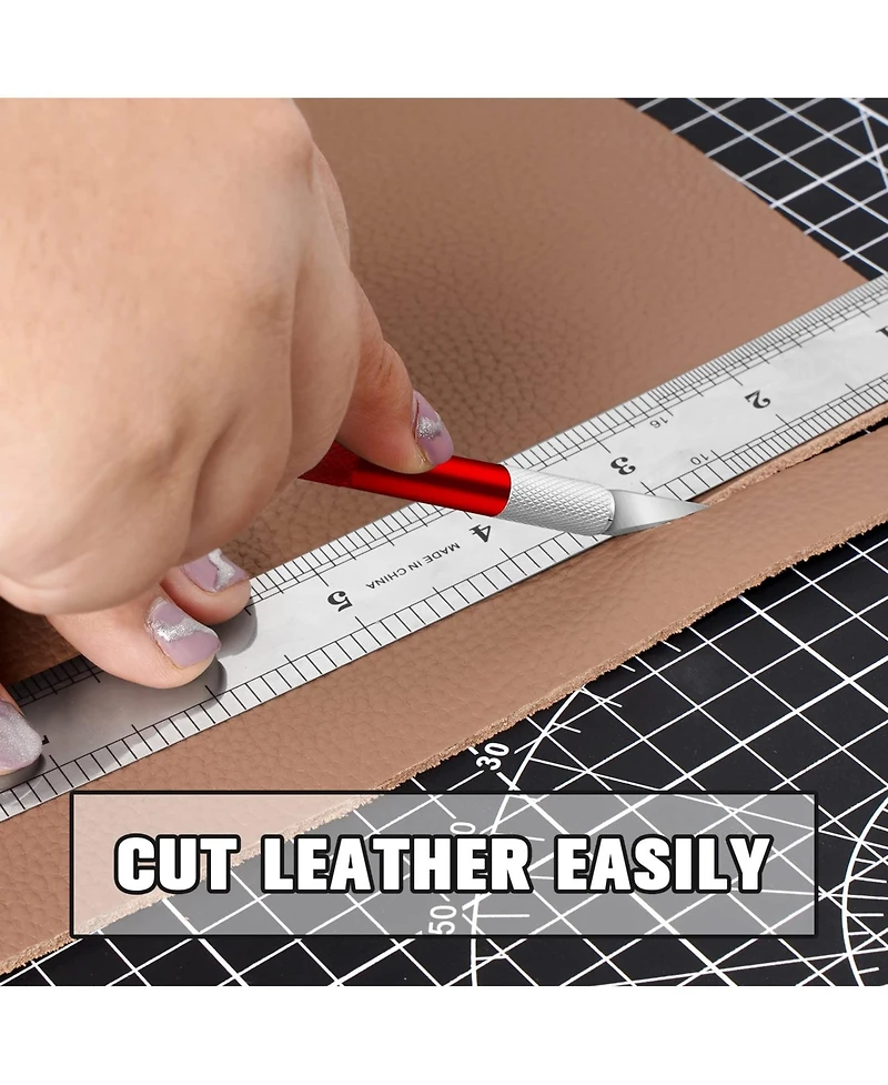 Gnuadz 2 Pack Exacto Knife Set Precision Paper Carving Crafts Art Hobby High Carbon Steel