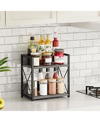 Gnuadz 2 Tier Countertop Spice Rack Organizer