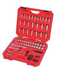 Gnuadz Socket Set 1/4 & 3/8 Inch Drive Sae Metric 105-Piece Mechanics Tool Kit