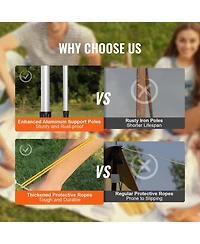 Sugift 4.6x6.6 ft Retractable Car Side Awning UV50+ Shade for Vehicles