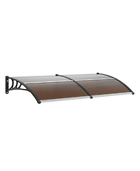 Sugift Window Door Awning Canopy with Uv and Rain Protection for Entry Doors