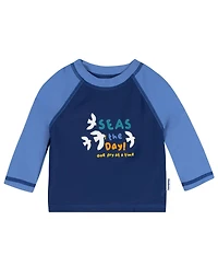 Gerber Toddler Boys 2-Piece Rashguard and Trunks Set