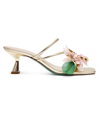 Betsey Johnson Women's Wells Floral Slide Dress Sandals