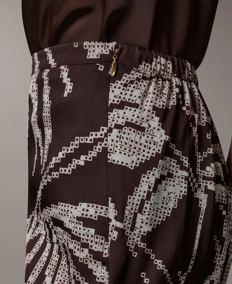 Donna Karan New York Women's Printed Mid Rise Pants