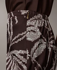 Donna Karan New York Women's Printed Mid Rise Pants