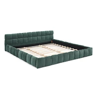 Streamdale Furniture Ca King Upholstered Platform Bed, Chenille