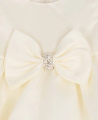 Rare Editions Baby Girls' Satin Dress and Bloomer, 2-Piece Set