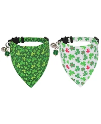 Aronkl Cat Collars Breakaway With Removable Bandana Adjustable Bunny Pattern Kitten