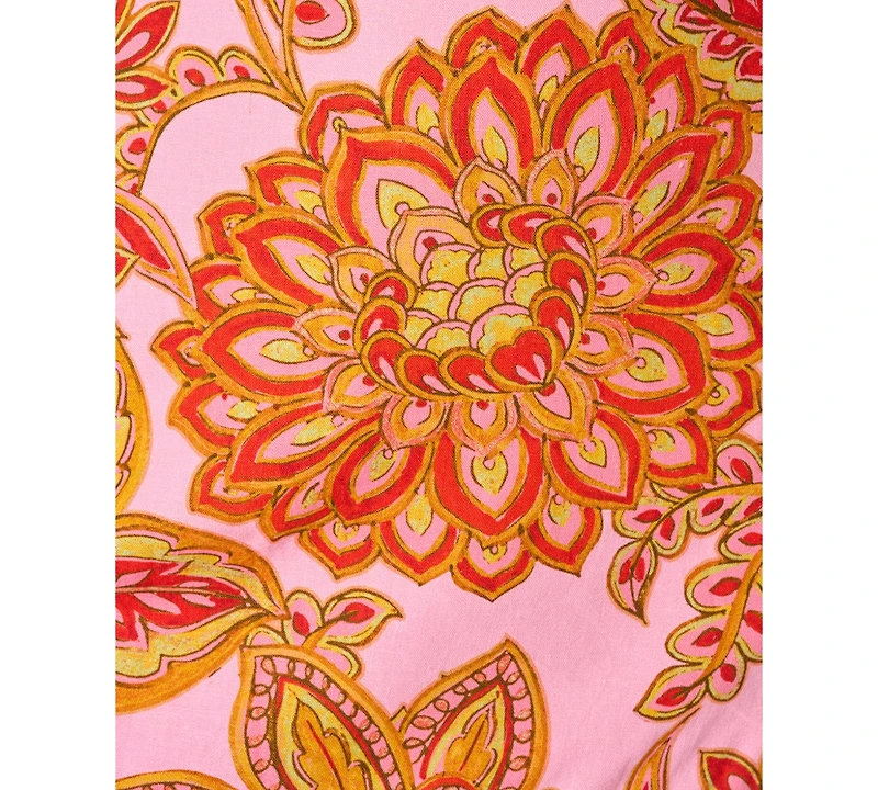 Adrianna Women's One-Shoulder Floral Paisley Printed Short Dress