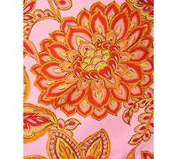 Adrianna Women's One-Shoulder Floral Paisley Printed Short Dress