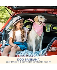 Aronkl 30 Pack Dog Bandanas Bulk Plaid Adjustable Washable Scarf Triangle Pet Costume Outfit For Small Medium Large Dogs Cats