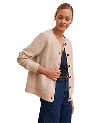 Celtic & Co. Women's Cable Detail Raglan Cardigan