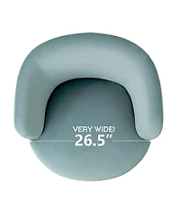 Maison Boucle Velvet Swivel Barrel Accent Chair 27 Inch Wide Upholstered 1 Piece