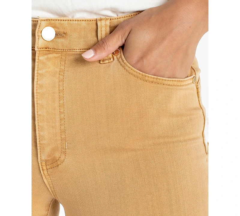 Liverpool Los Angeles Women's Mid-Rise Cropped Flare Leg Jeans