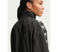 Nike Women's Loose Fit Zipper Front Mock Neck Polyester Jacket