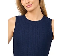 CeCe Women's Sleeveless Crewneck Midi Dress