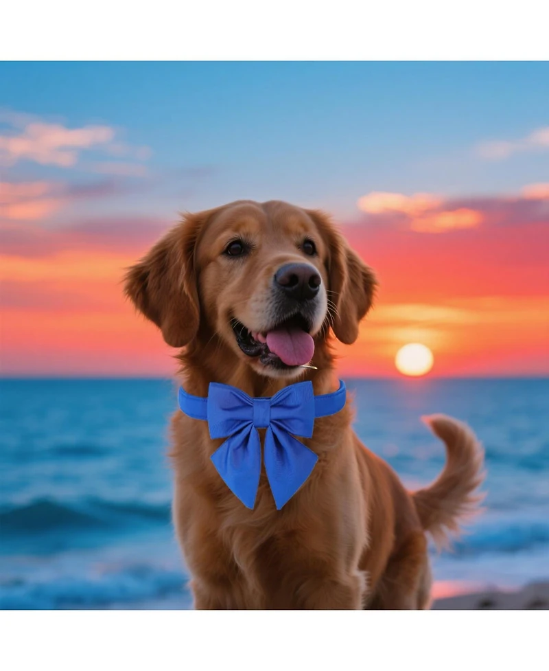 Aronkl Plaid Collar With Checkered Bowtie Adjustable Breakaway Collars For All Breeds Comfortable Cotton Birthday Gift