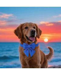 Aronkl Plaid Collar With Checkered Bowtie Adjustable Breakaway Collars For All Breeds Comfortable Cotton Birthday Gift