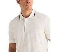 Nautica Men's Short-Sleeve Jacquard Polo Shirt