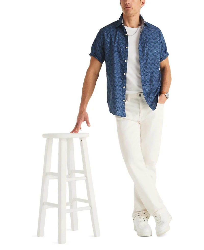 Nautica Men's Short-Sleeve Shell Print Shirt