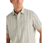 Nautica Men's Seersucker Stripe Classic-Fit Short-Sleeve Shirt