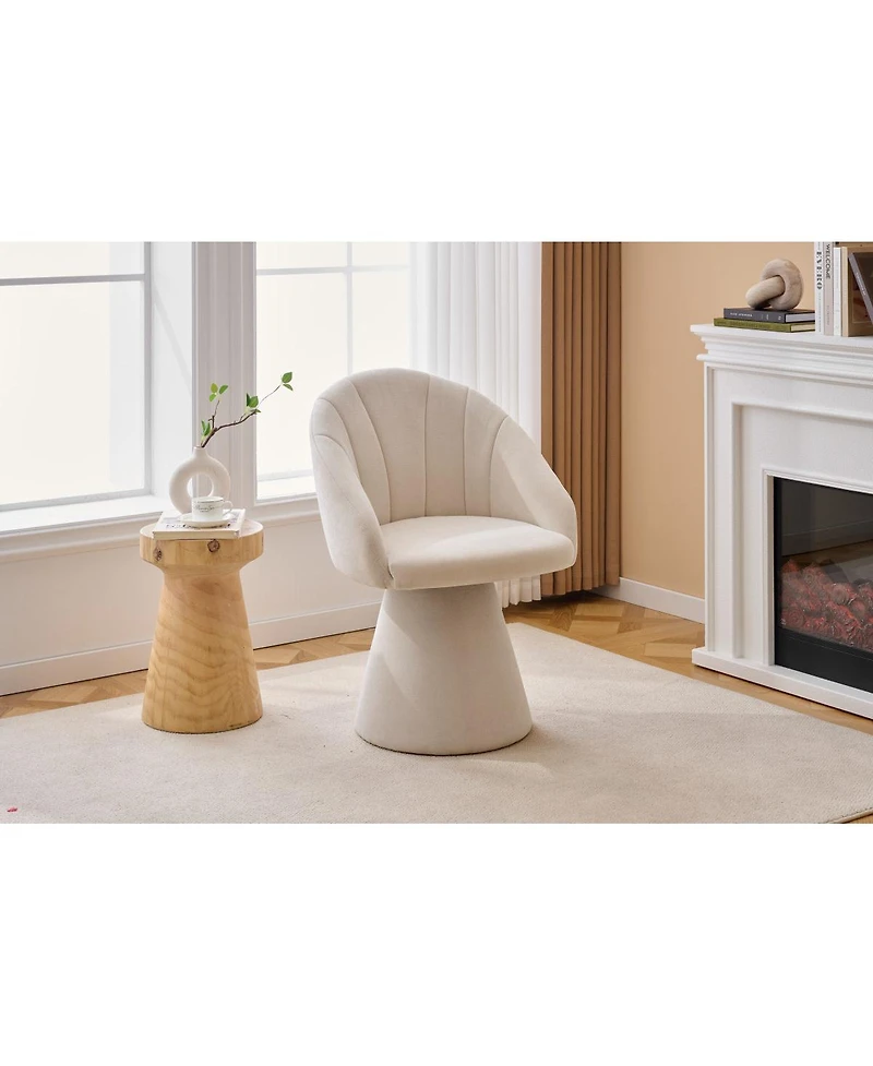Streamdale Furniture Chenille Swivel Accent Armchair
