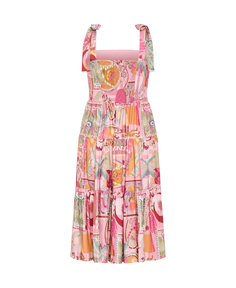 City Chic Women's Elessia Print Midi Dress