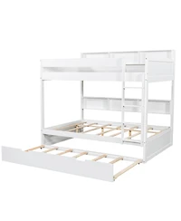 Streamdale Furniture Full over full bunk bed with trundle