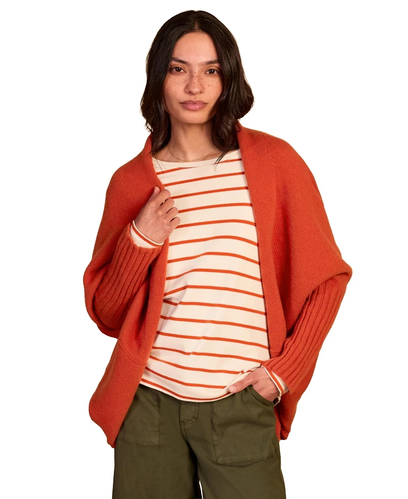 Celtic & Co. Women's Long Sleeve Cocoon Cardigan