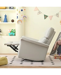 Streamdale Furniture Pu Leather Rocking Recliner Chair